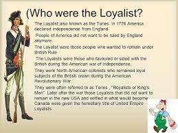 Theme The Loyalists By Ms Sally M Johnson C Ppt Video Online Download