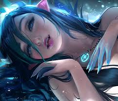 Winter succubus, blue, winter, pendant, sakimichan, succubus, girl, hand,  demon, fantasy, luminos HD wallpaper | Pxfuel