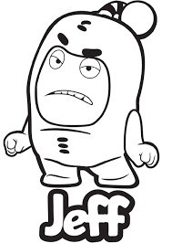 He's known for making art of loli and other characters such as elastigirl. Jeff Oddbods Coloring Page Free Printable Coloring Pages For Kids
