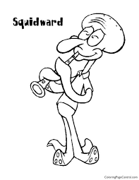All images found here are believed to be in the public domain. Squidward Coloring Page Central