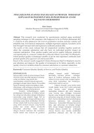 Kepuasan merupakan penilaian mengenai ciri atau keistimewaan produk atau jasa, atau produk itu sendiri, yang menyediakan tingkat kesenangan konsumen berkaitan dengan pemenuhan kebutuhan konsumsi 4. Http E Jurnal Unisda Ac Id Index Php Profit Article Download 226 78