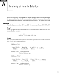 Molarity Of Ions In Solution Pdf Free Download