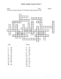 The key to this answer is the phrase valence electrons. Atomic Symbols Periodic Table Crossword Puzzles 4 Worksheets W Answer Key