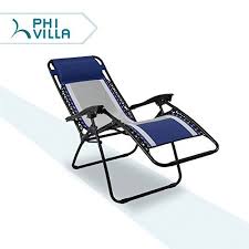 Phi Villa Mesh Fabric Zero Gravity Lounge Chair Patio Folding Adjustable Recliner For Outdoor Yard Beach Blue Cli Camping Chairs Patio Chairs Hammock Chair