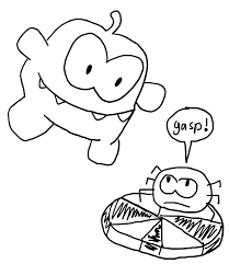 Place a num on top of a nom to create fun and different scents. Om Nom Free Coloring Pages Online Print