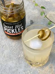 The beautiful color, the icy cold tart flavor mixed with a hint of sweet sugar. Rodeo Lemonade With Sweet Hot Pickles Sweet Hot Pickles Hot Pickles Sweet Pickles