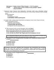 Hubungan Etnik Docx Bahagian A Soalan Aneka Pilihan Soalan 1 50 50 Markah Arahan Jawab Semua Soalan Di Dalam Kertas Jawapan Objektif Yang Course Hero