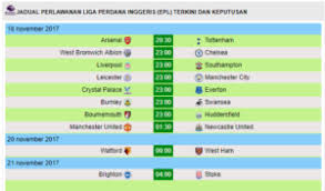 Kali ini liga primer inggris diperkirakan akan menjadi kompetisi sepakbola paling seru sejagat. Jadual Perlawanan Liga Perdana Inggeris Epl 2017 2018 Sumber Informasi Terkini