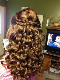Curly Hairstyles For Prom Half Up Half Down Twist 2015 Step By Step Cute Curly Hairstyles Curly Homecoming Hairstyles Curly Prom Hair