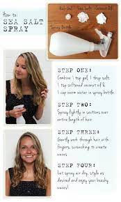 Diy Beach Waves But No Beach Diy Hair Spray Diy Beach Waves Sea Salt Spray For Hair