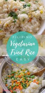 See How Easy It Is To Whip Up A Delicious Meal Using Day Old Rice You Will Just Need A Few Ingre Vegetarian Recipes Healthy Best Vegetarian Recipes Fried Rice