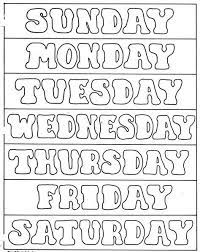 Coloring pages 100 day coloring page days school pages free. Days Of The Week Printables Elementary School Enrichment Activities Days Of The Week Days Of The Week Activities Worksheets Preschool Worksheets