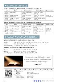 Bacaan misa tgl 28 februari 3021 / grote boom is ziek: Saran Lagu Misa Harian 2020