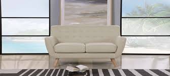 Cette banquette style scandinave au coloris gris plaira au plus grand nombre. Canape 2 Places Scandinave En Tissu Taupe Nils