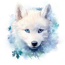 Fluffy Adorable Baby Wolf Puppies Cute Watercolor Baby Arctic Wolf Clipart  By Hassan-Hart On DeviantArt