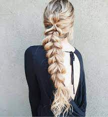 Long Blonde Brunette Hairstyle Braids Hair Styles Braided Hairstyles Summer Hairstyles