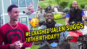 Jalen suggs got a virtual visit from a longtime friend during his big moment at the nba draft. We Crashed Jalen Suggs 18th Birthday Party Drove Decked Out Atvs Dunked On People Youtube