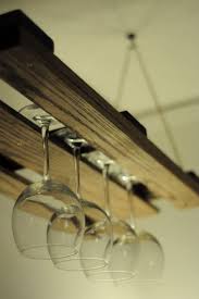 Hanging Stemware Rack Pallet Diy Wine Glass Rack Pallet Wine Rack