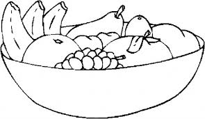 > fruit bowl coloring page. Coloring Page Of Fruit Bowl Obstkorb Zeichnen Korb Cute766
