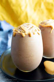 You only need four ingredients to make this chocolate frosty. 4 Ingredient Chocolate Peanut Butter Homemade Frosty Recipe Vegan Dairy Free Gluten Free Refined Sugar Free Beaming Baker