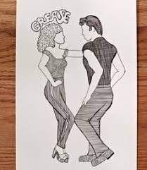Grease Drawings Google Search Dibujos Drawings Art Drawings Og Drawing Projects
