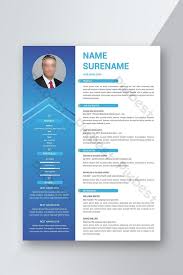 Impresiona al empleador · currículos profesionales Professional Elegant Style Resume Cv Gradient Color Template Design Psd Free Download Pikbest
