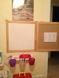 Ikea Easel Taken Apart Mounted To The Wall And Hinged Like A Book Photo Ledge And Bathroom Buckets Hold The School Supplies Toy Rooms Ikea Easel Playroom