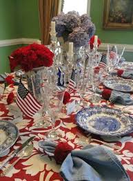 Patriotic Table Fourth Of July Decor 4th Of July Decorations 4th Of July