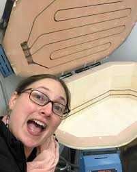 Brian Tebay Lunenburg, Nova Scotia @bluecarrick_glass Glass footed bowl: H  6 1/2 “ W 10” This spring was the first time the milkweed