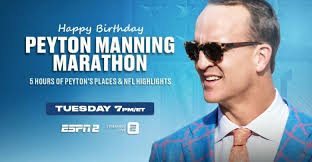The season ratings for peyton place never rose into the top 30 again and the serial's production was dropped back to two episodes a week. Espn2 To Celebrate Peyton Manning S Birthday With Five Hours Of Primetime Programming On Tuesday Espn Press Room U S