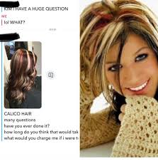 To my hairstylist friends, is this actually back? It's called “calico” now  but I KNOW y'all remember this reference photo of Kelly Clarkson everyone  and their mama was bringing into the salon