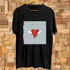 Kanye West 808s And Heartbreak Album Logo T Shirt Size S 3xl