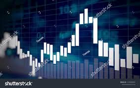 Candlesticks On Forex Business Candle Stick Graph Chart Of