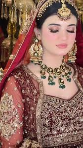 Ahmad Sultan brides are draped in a deep red ensemble, heavily adorned with  gold and silver embellishments of fine handwork, tilla and marori carved  into the luxurious fabric!♥️ The pairing of a
