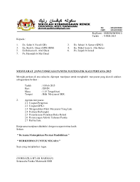 Sukacita memaklumkan bahawa persatuan penduduk bandar seri putra (ppbsp) akan mengadakan mesyuarat agong kali kedua seperti perincian berikut: 17 Contoh Surat Panggilan Mesyuarat Kokurikulum