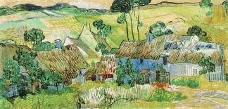 Thatched Cottages By A Hill Vincent Van Gogh Oil Painting Artist Van Gogh Vincent Van Gogh Paintings Van Gogh Art