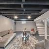 The painting will completely change the feel of unfinished basement ceiling ideas. 1