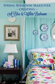 Spring theme deco to make your bedroom makeover on this stunning season. Spring Bedroom Makeover Creating A Blue White Bedroom