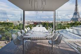 The Nomiya Restaurant On Top Of Palais De Tokyo In Paris Palais De Tokyo Restaurant Glass Restaurant Glass Cabin