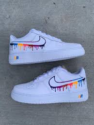 Drip Custom Air Force 1 Etsy White Nike Shoes Nike Air Shoes Fresh Shoes