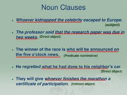 Ppt Noun Clauses Powerpoint Presentation Free Download Id 2947887