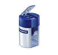 Staedtler Double-Hole Tub Pencil Sharpener - Blue & Silver ...