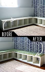 This storage bench is stylish and useful. Diy Furniture Ideas Hacks And Cool Ideas Home Decor Diy Furniture Hacks Furniture Hacks Diy Furniture