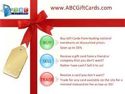 Up to 35% off gift cards. Abc Gift Cards Discount Gift Cards