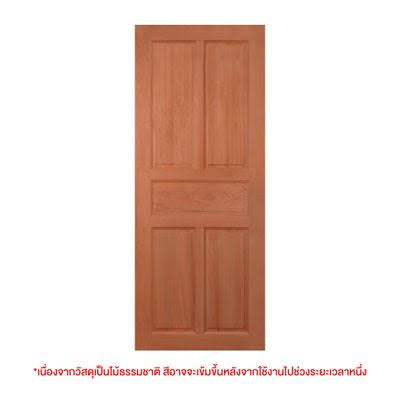 ประตูไม้ 5ฟัก KP472 90x200 ซม.(ไม่เจาะ) KP
