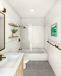 Bring your small bathroom to life with some kaleidoscope patterned wallpaper. 75 Beautiful Small Modern Bathroom Pictures Ideas July 2021 Houzz
