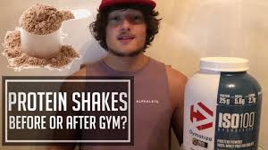 should i drink protein shake before or