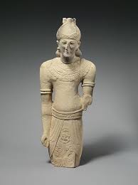 Limestone Male Figure In Egyptian Dress Cypriot Archaic Male Figure Art History Egyptian