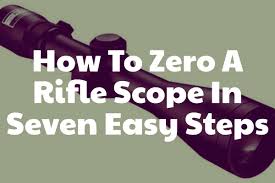 With a single button press, the digital scope automatically measures distance to a target and provides precise illuminated aim points that adjust to outside lighting. How To Zero A Rifle Scope In Seven Easy Steps