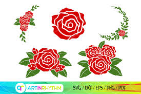 Download Roses Svg Bundle Floral Svg Flowers Graphic By Artinrhythm Creative Fabrica PSD Mockup Templates